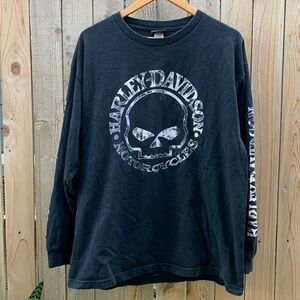 Harley Davidson Military skull logo pullover size XL